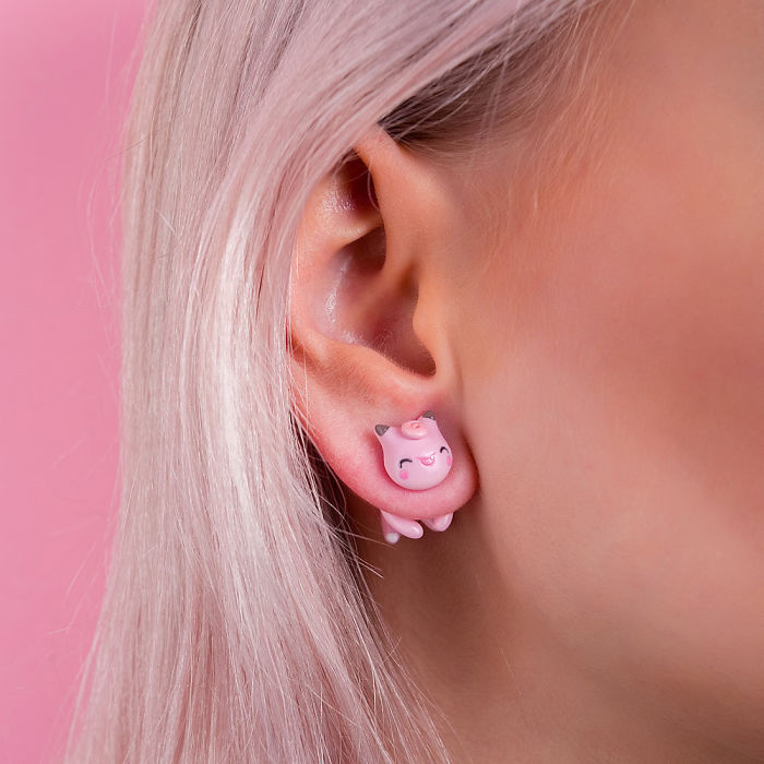 Clefairy Cat Earring