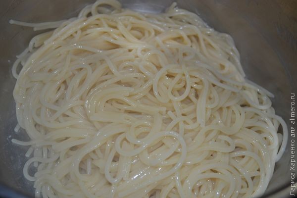 Оладьи из спагетти