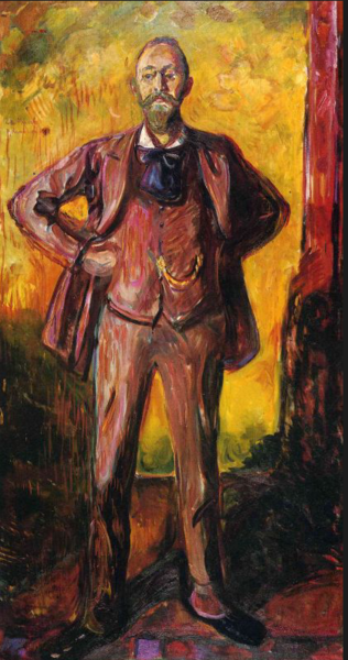 Э. Мунк, "Профессор Даниель Якобсон", 1909