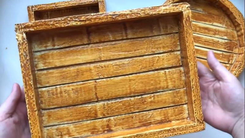 Неординарное использование картона для декора Неординарное использование картона для декора