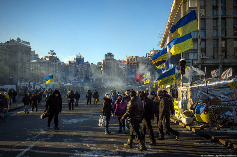 В Киев на марш в честь годовщины Майдана прибудут 10 тыс добровольцев с зоны АТО