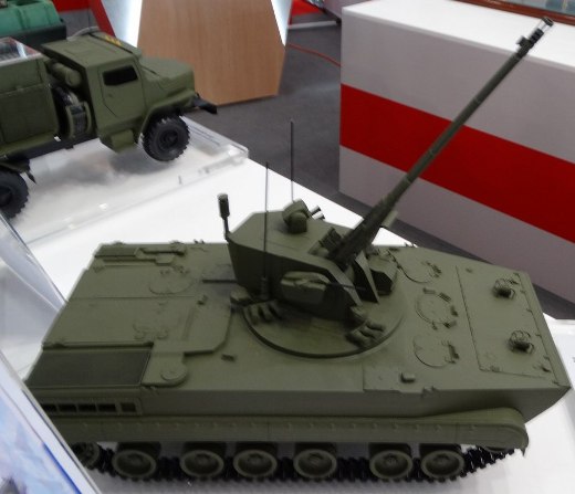 Самоходный зенитный артиллерийский комплекс по ОКР "Деривация-ПВО" с боевой машиной 2С38 Самоходный зенитный артиллерийский комплекс по ОКР "Деривация-ПВО" с боевой машиной 2С38