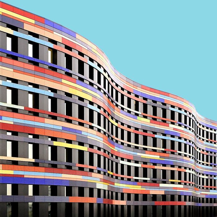 I Got Bored By The Gray Cityscape Of Berlin So I Started To Colorize Buildings With Photoshop