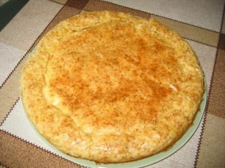 Пирог с плавленными сырками