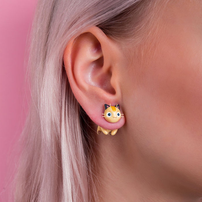 Meowth Cat Earring