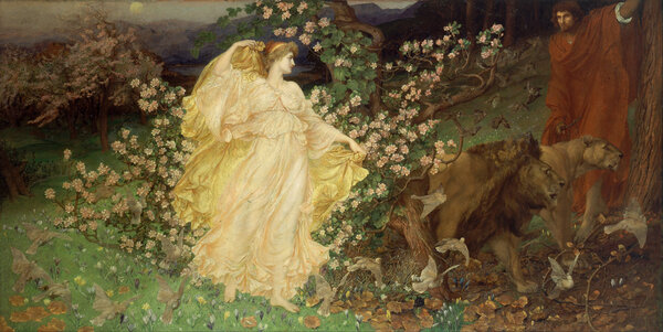 Афродита и Анхис — Уильям Блейк Ричмонд, между 1889 и 1890 гг. // Walker Art Gallery