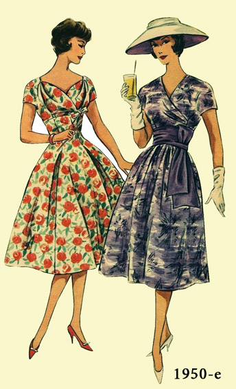 ретро платье Berlins Modenblatt 1959