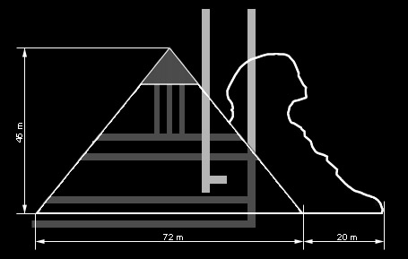 Эскиз пирамиды, обнаруженной близ города Севастополь