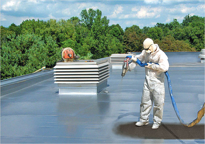 Окрасочная защита кровли от проникновения влаги