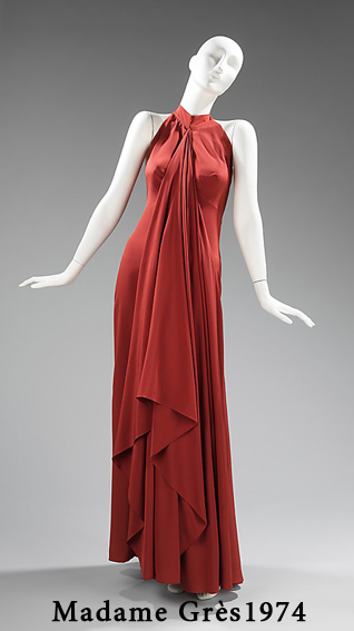 ретро платье американская пройма Madame Grès 1974