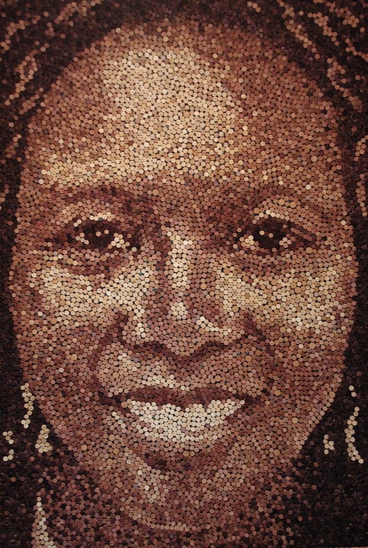 Портреты из винных пробок от Скотт Гандерсен Scott Gundersen