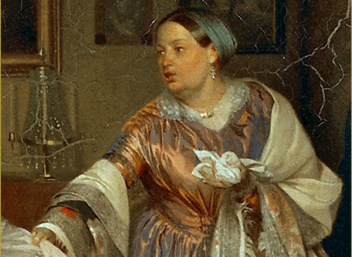 П. Федотов. Сватовство майора, 1848. Фрагмент | Фото: art-portrets.ru П. Федотов. Сватовство майора, 1848. Фрагмент | Фото: art-portrets.ru