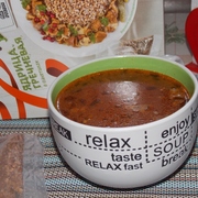 Суп томатный с гречкой.