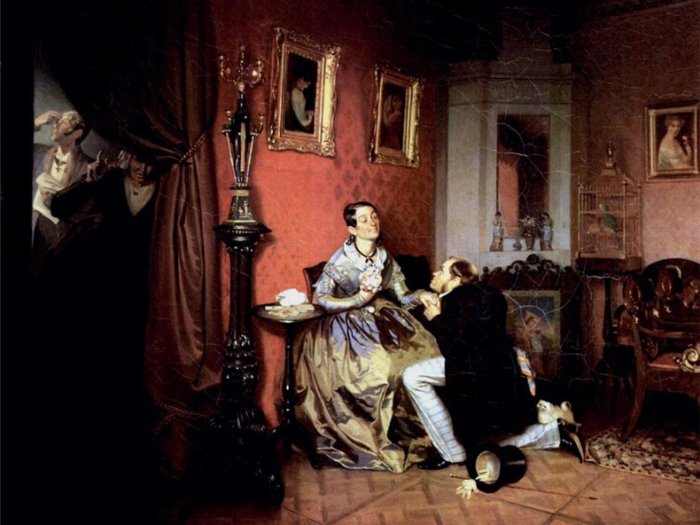 П. Федотов. Разборчивая невеста, 1847 | Фото: ucoz.ru П. Федотов. Разборчивая невеста, 1847 | Фото: ucoz.ru