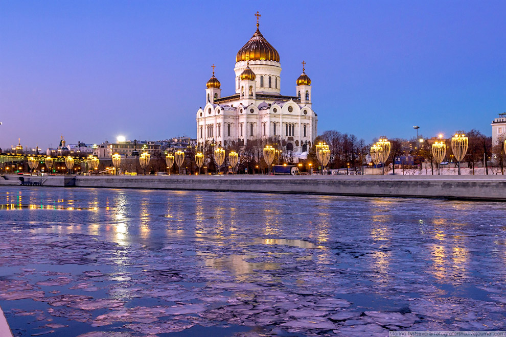 Прогулка по ледяной Москве