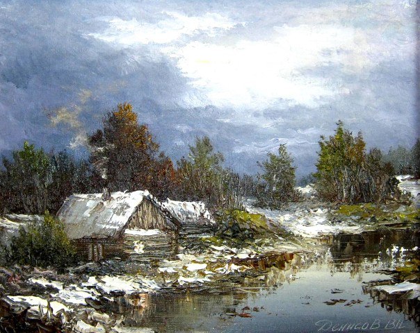 Русские пейзажи в картинах Василия Денисова