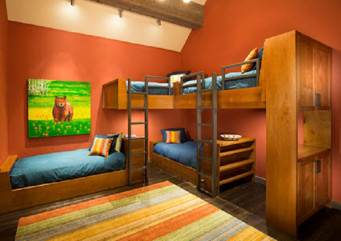 Примеры двухъярусных детских кроватей, которые сэкономят место в комнате