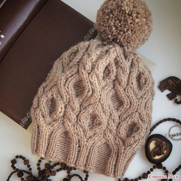 Вяжем зимнюю шапочку Описание автора: Ниточки Merino DK от Wendy (Англия) в 50 гр-116...