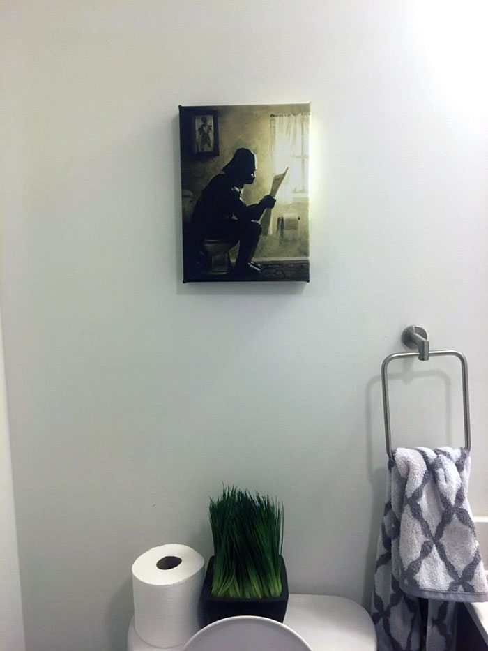 I Let My Husband Decorate The Bathroom