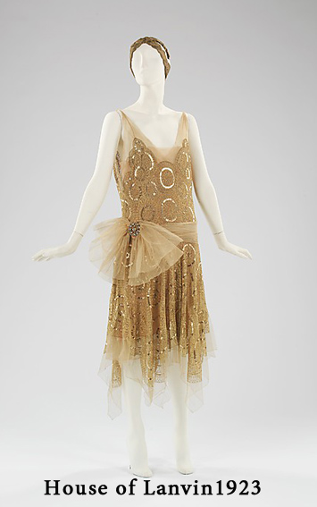ретро платье сэк лини House of Lanvin 1923