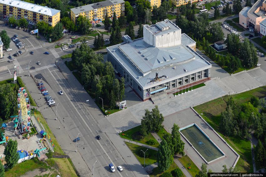 Барнаул, высота, вертолет, достопримечательности