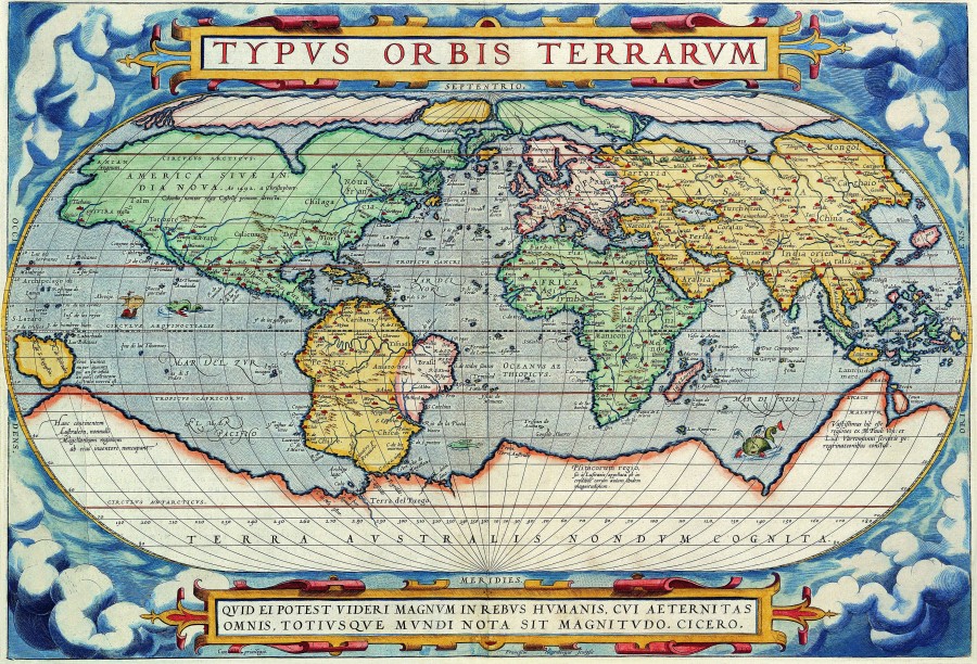21 Старая карта 1575 Francois De Belleforest