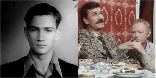 Юрий Гребенщиков в молодости и с Альбертом Филозовым в фильме «Дорога на Чаттанугу» (вышел после смерти актера)