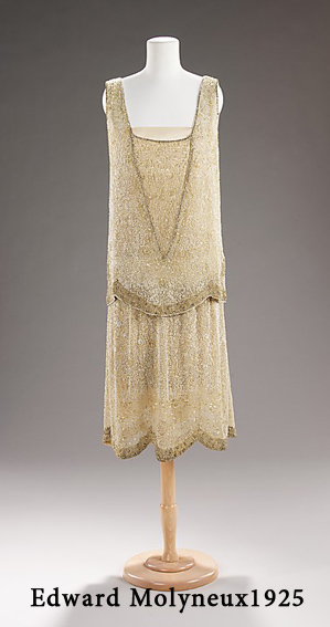 ретро платье сэк лини Edward Molyneux1925