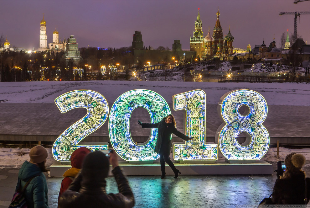 Прогулка по новогодней Москве 2017