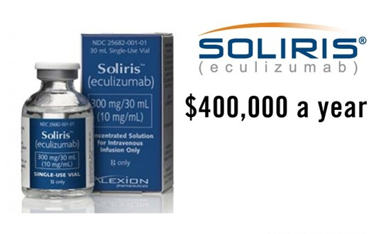 Soliris_Eculizumab_400000-a-year_paroxysmal-nocturnal-hemoglobinuria_Alexion Soliris_Eculizumab_400000-a-year_paroxysmal-nocturnal-hemoglobinuria_Alexion