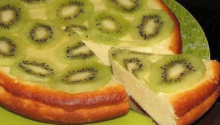 Творожная запеканка с киви