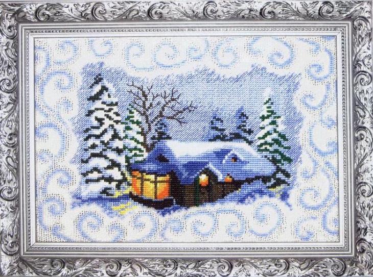 Авторская схема вышивки бисером "Зима" от Е.Щечилиной