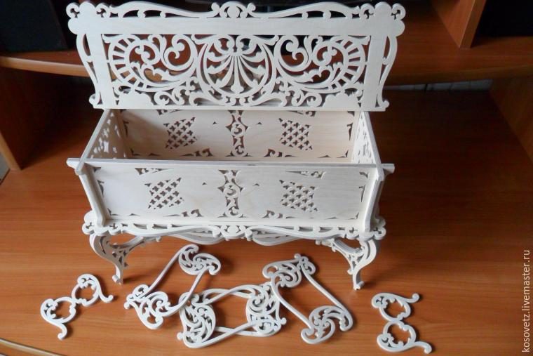 Ажурный ларец из фанеры