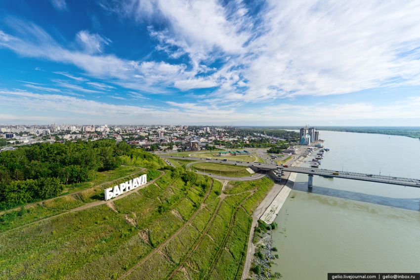 Барнаул, высота, вертолет, достопримечательности