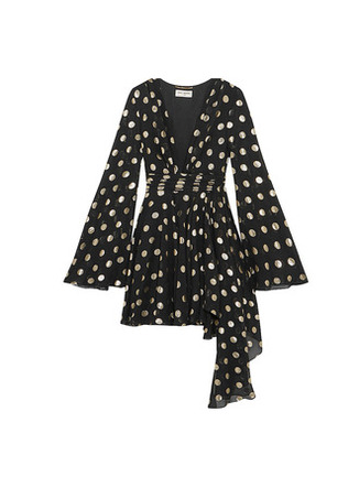 Шелковое платье, около 347 000 руб., Saint Laurent Шелковое платье, около 347 000 руб., Saint Laurent
