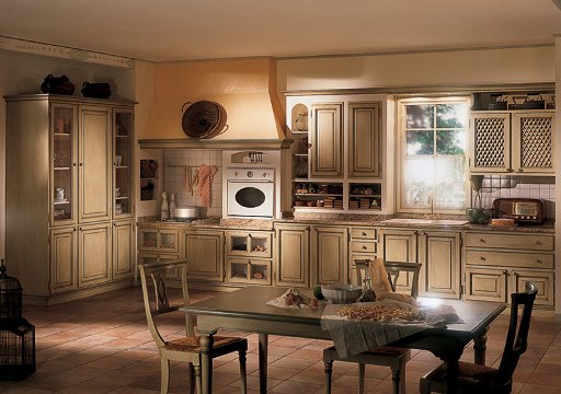 Обаятельная грубость и массивное изящество кухни шале
