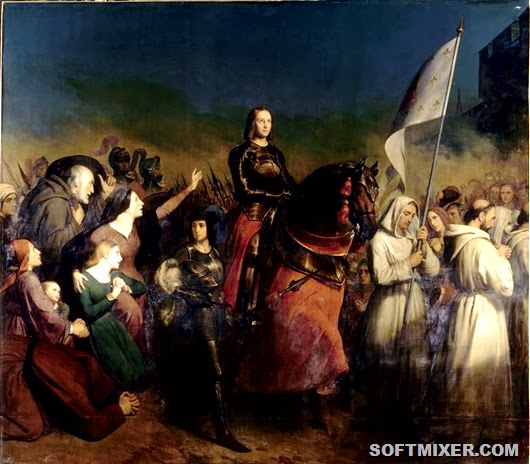 Henry-Scheffer---The-Entry-of-Joan-of-Arc-into-Orleans_-8th-May-1429---1843 Henry-Scheffer---The-Entry-of-Joan-of-Arc-into-Orleans_-8th-May-1429---1843
