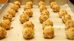 пошаговый фото-рецепт и видео рецепт Картофельные крокеты с орехами