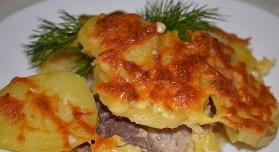 КАРТОФЕЛЬ С МЯСОМ ПО-ФРАНЦУЗСКИ