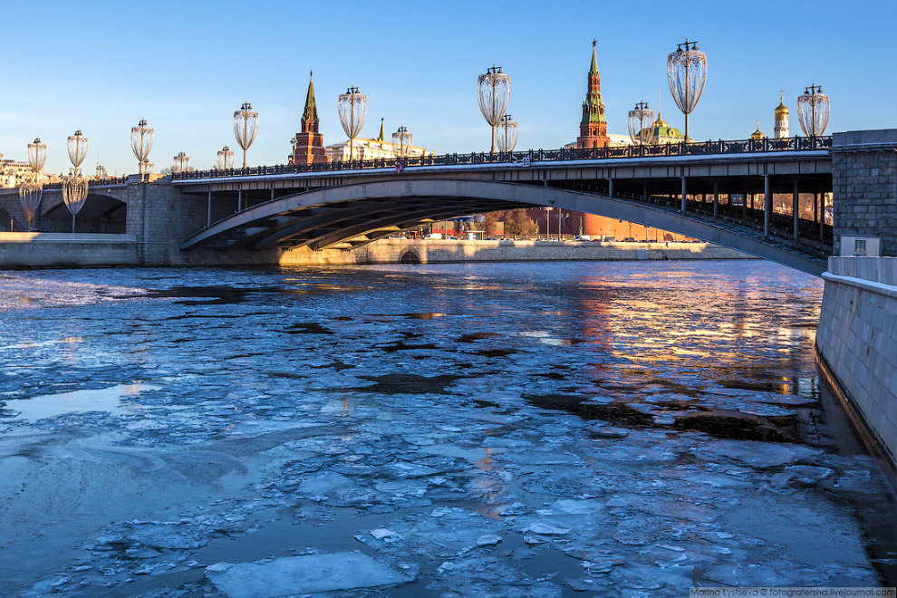 Прогулка по ледяной Москве