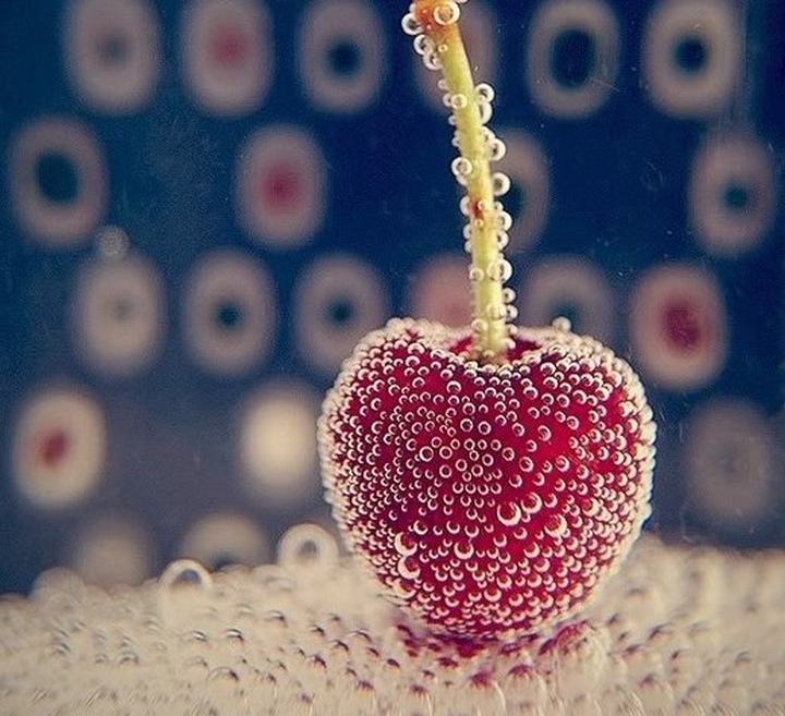 Как сделать фотографию фруктов с пузырьками