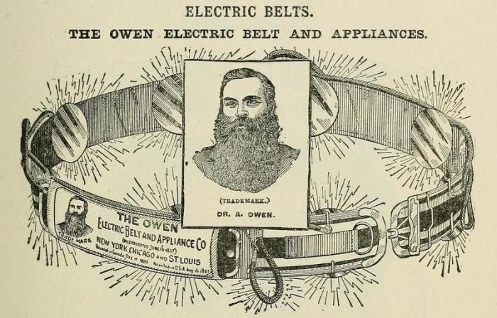 Медицина XIX века: электрические пояса, которыми «лечили» мужские недуги