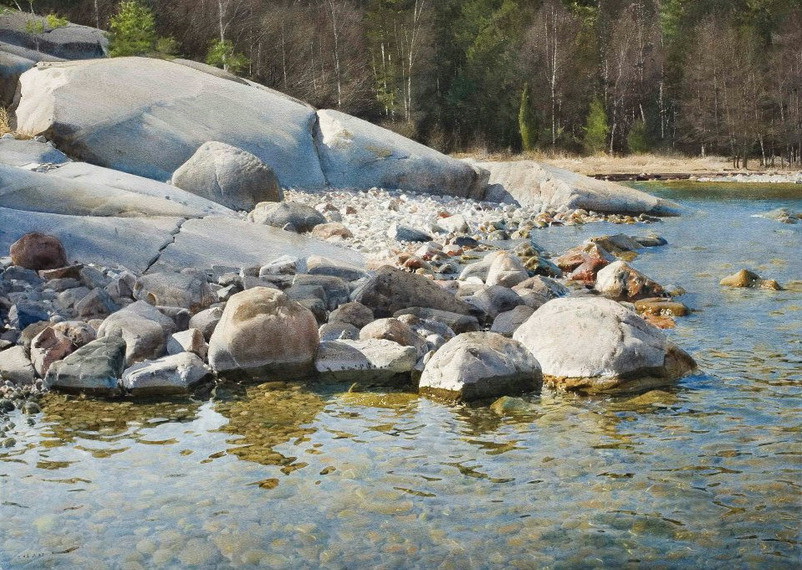 Stanislaw Zoladz. Гиперреализм. Вода акварелью. Акварель пятая