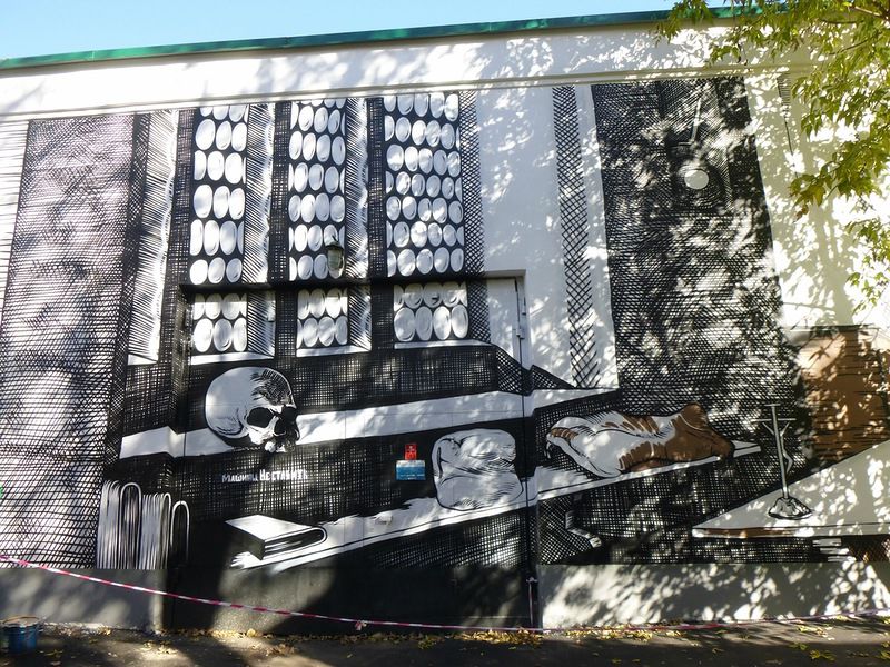 граффити, портрет, художник