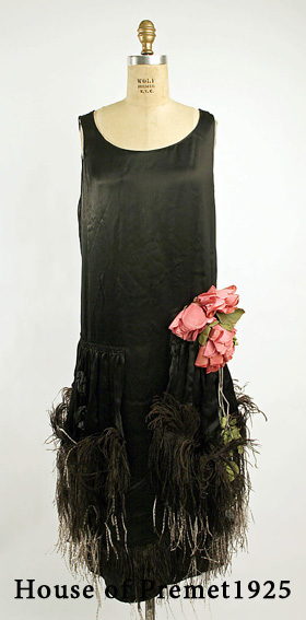 ретро платье сэк лини House of Premet 1925