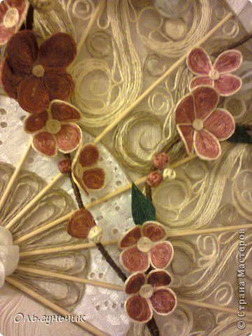 Мастер-класс Поделка изделие Моделирование конструирование Филигранный веер МК Проволока Шпагат фото 50