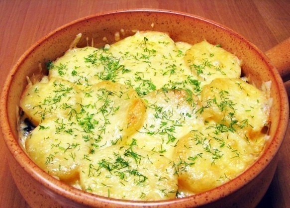Запеканка с грибами и картофелем Запеканка с грибами и картофелем