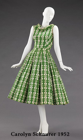 ретро платье Carolyn Schnurer 1952