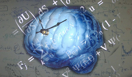 мозг уравнение математика задача часы 2012 август коллаж гр