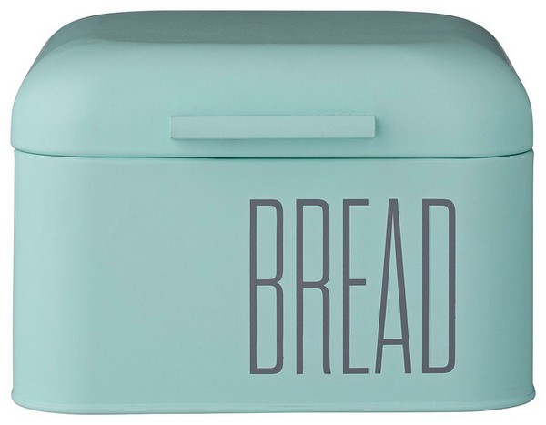 Оригинальная хлебница голубая с надписью BREAD Оригинальная хлебница голубая с надписью BREAD